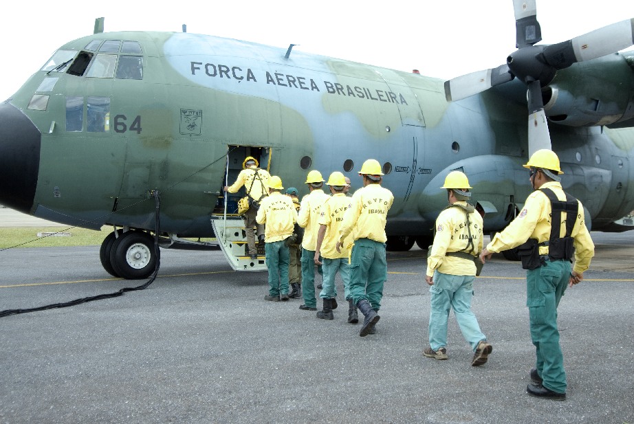 Prevfogo enviou reforços para combate de incêndio em Roraima (foto: Ibama)